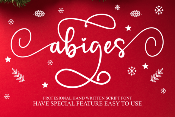 Abiges: A Font for Romantic Campaigns