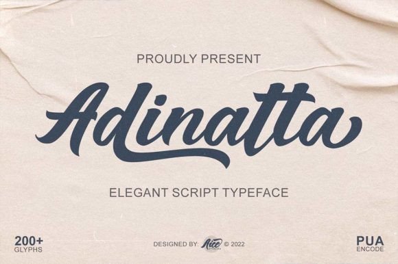 Adinatta: A Font for Elegant Branding