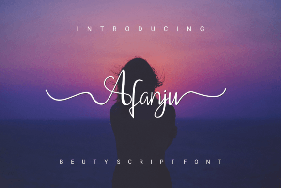 Afanju: A Script Font for Creative Campaigns
