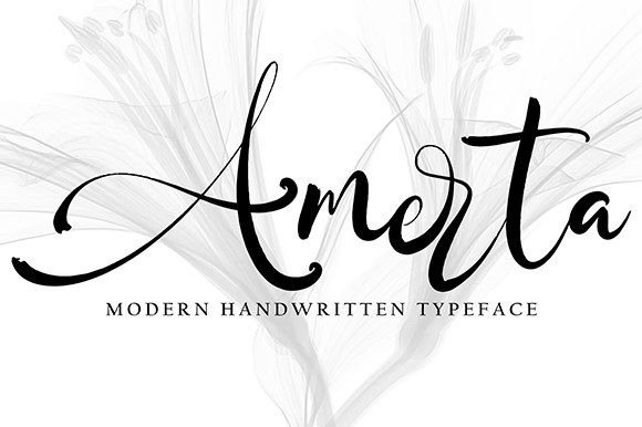 Amerta Font: Modern Handwritten Script