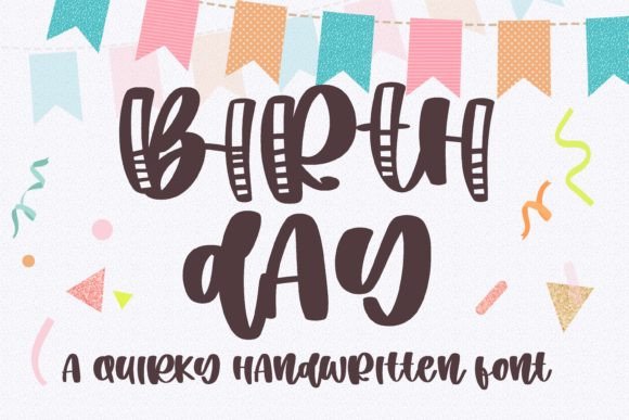 Birth Day Font: Sweet & Stylish