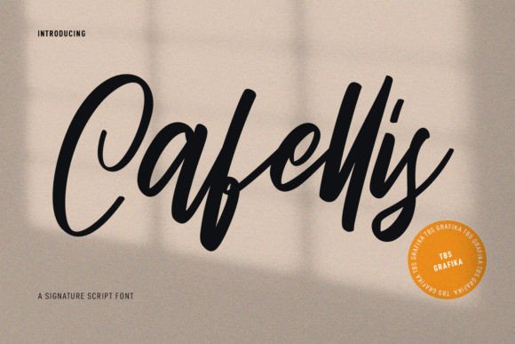 Cafellis: A Stylish Script Font