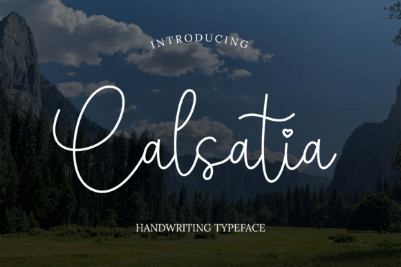 Calsatia: A Script Font for Real Projects