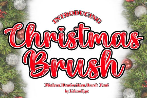 Christmas Brush Font for Web Design