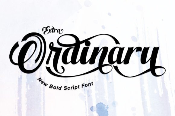Extra Ordinary Font for Creative Makers