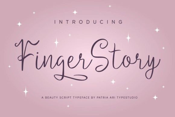 Finger Story Font: Handwritten Elegance