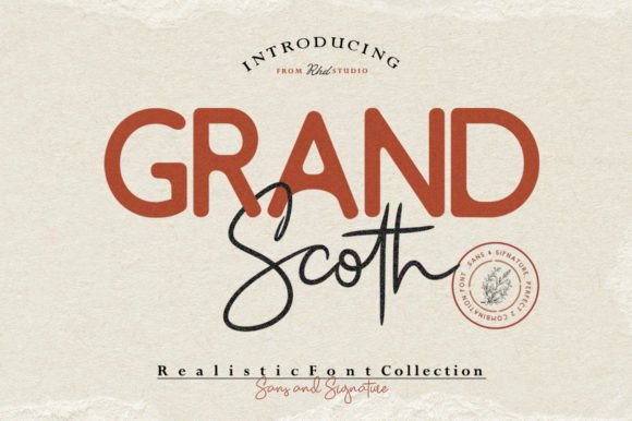 Grand Scoth Font: Elegant Script Amp
