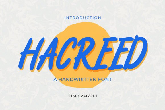 Hacreed Font: Hand-Painted Charm for Makers