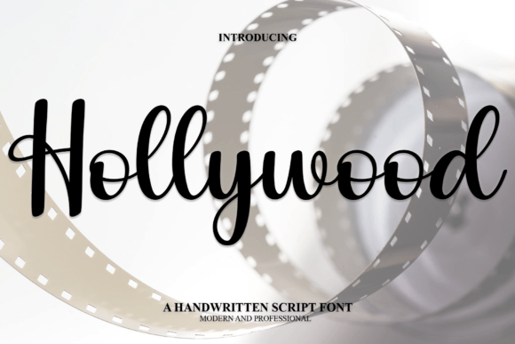Hollywood: A Handwritten Font for Creative Projects
