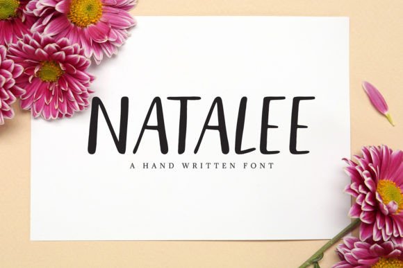 Natalee: A Handwritten Font for Creative Projects
