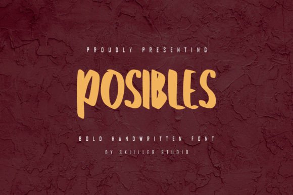 Posibles: A Bold Handwritten Font for Web Design