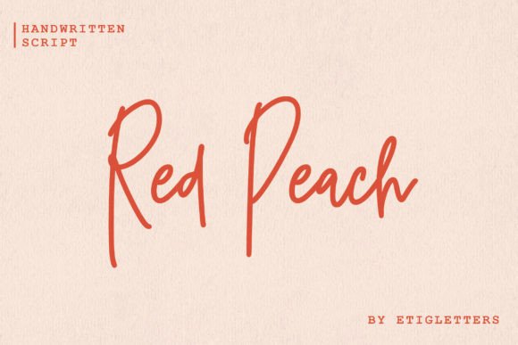 Red Peach: A Premium Script Font for Real Business Branding