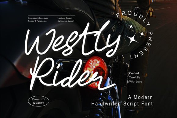 Westly Rider: A Script Font for Real Projects